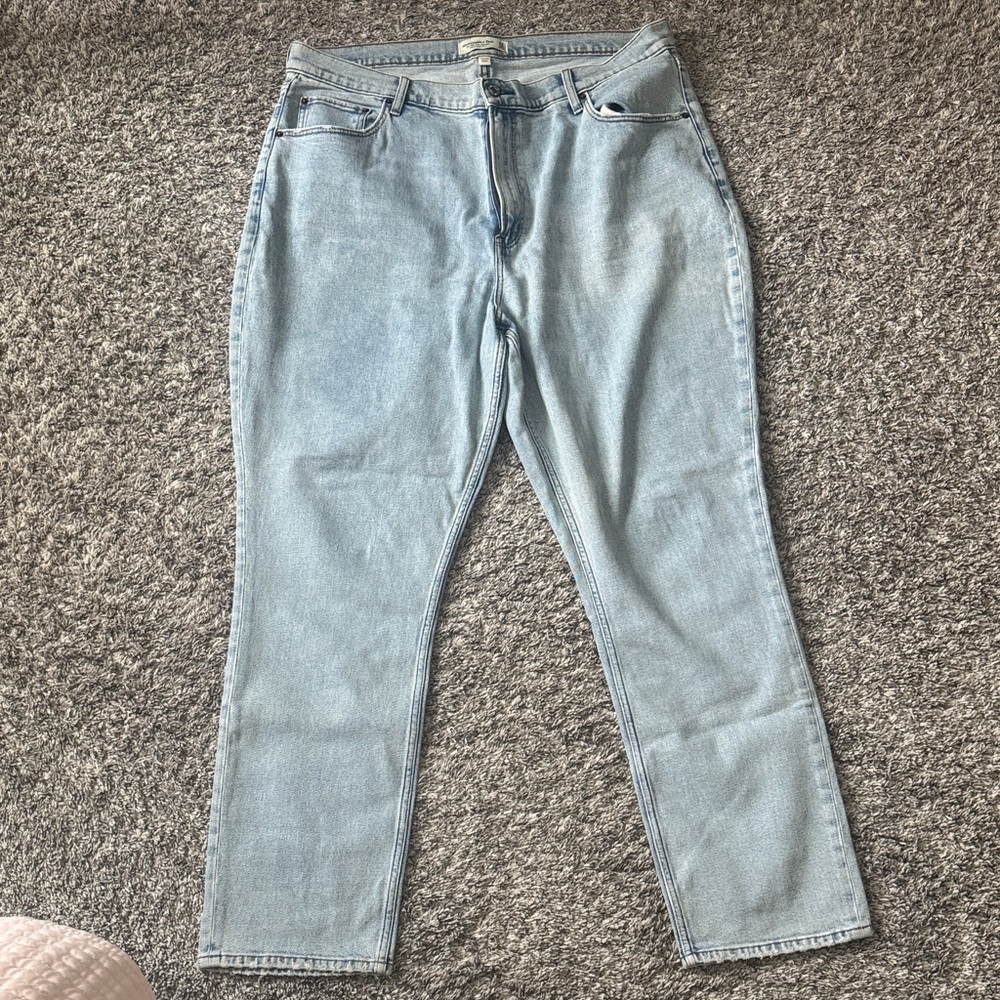 Abercrombie & Fitch | Light Blue Women's High-Rise Straight Jeans